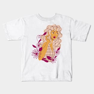 Flower Girl 3 Spring Kids T-Shirt